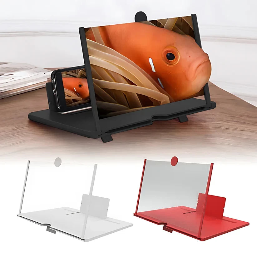 10" Screen Magnifier-3D HD Magnifying Projector Screen Enlarger for Movies, Videos and Gaming – Foldable Phone Stand Holder with Screen Amplifier–Compatible with All Smartphones @ Rs. 599