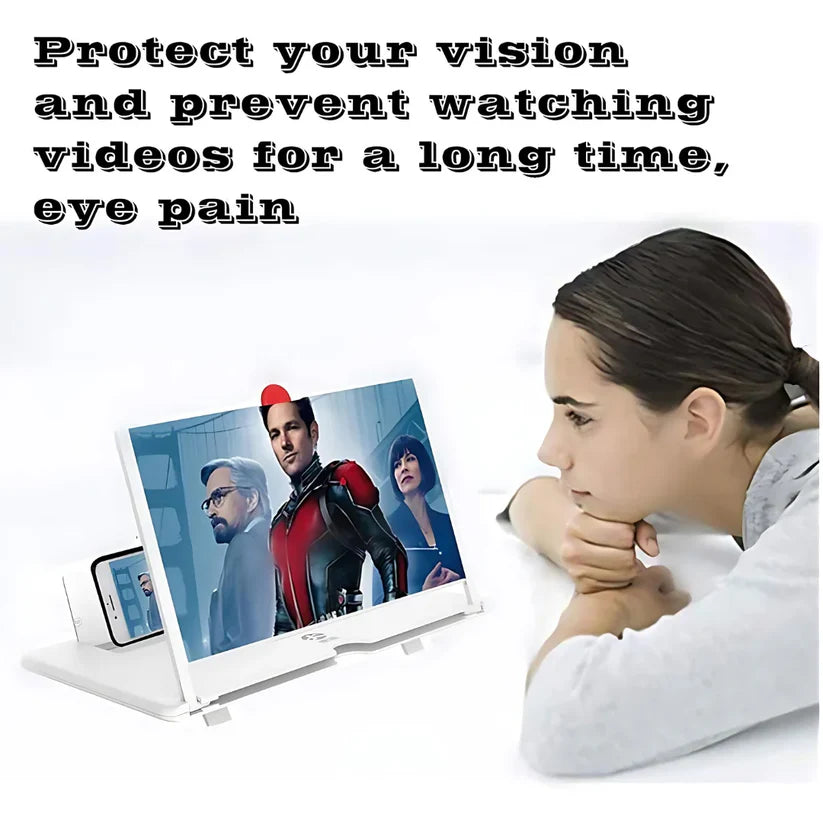 10" Screen Magnifier-3D HD Magnifying Projector Screen Enlarger for Movies, Videos and Gaming – Foldable Phone Stand Holder with Screen Amplifier–Compatible with All Smartphones @ Rs. 599
