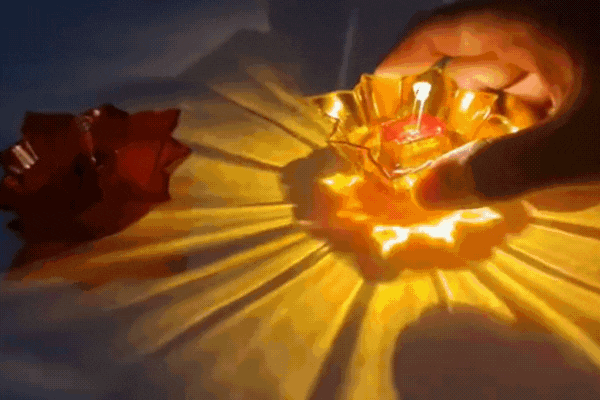 Magic 3D Water Sensor Diya (Pack of 10) – Flameless LED Diyas for Festivals & Decor