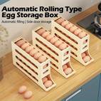 Automatic Rolling Large Capacity Refrigerator Egg Holder