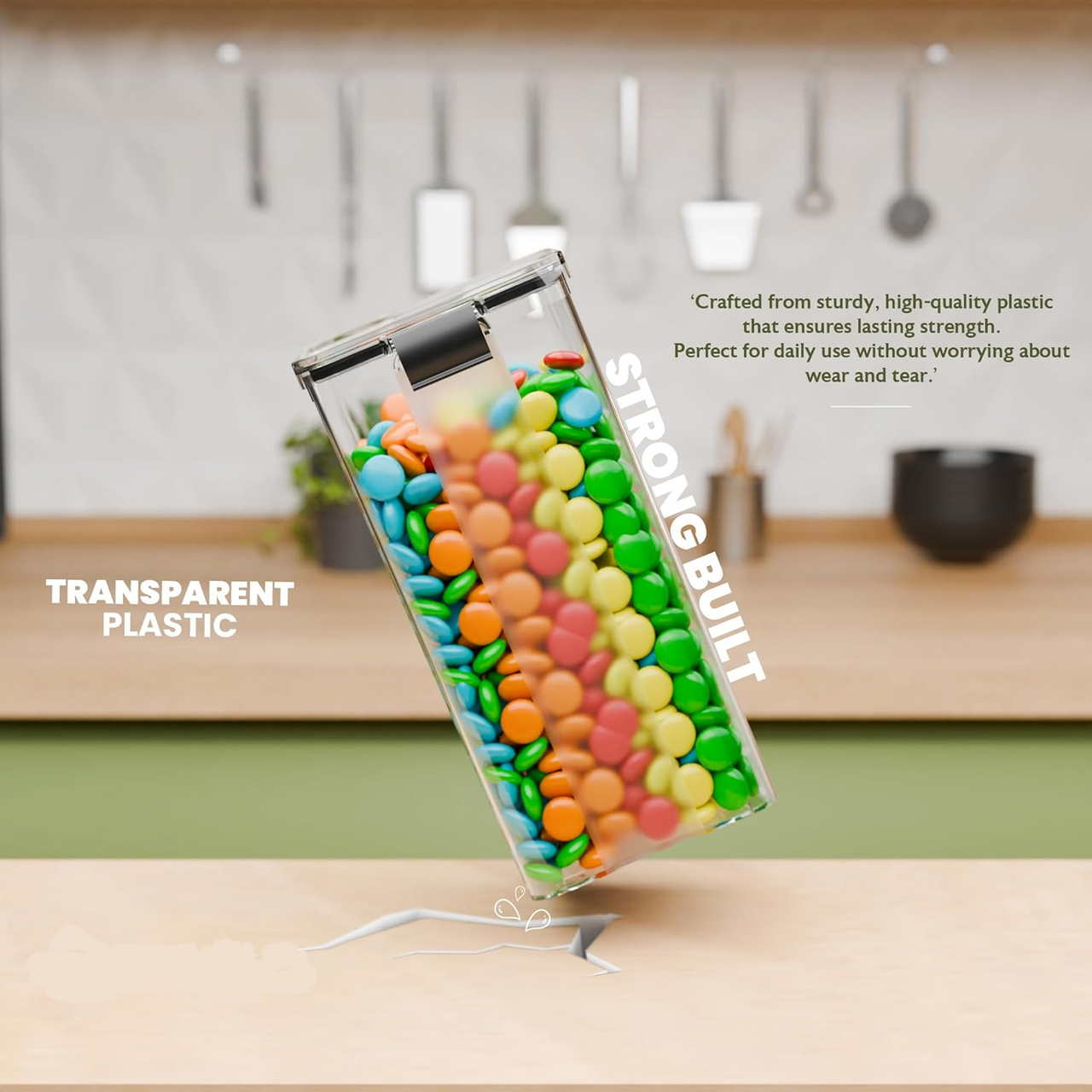 Premium Airtight Food Storage Containers – BPA Free, Leakproof, Stackable Kitchen Organizer Jars