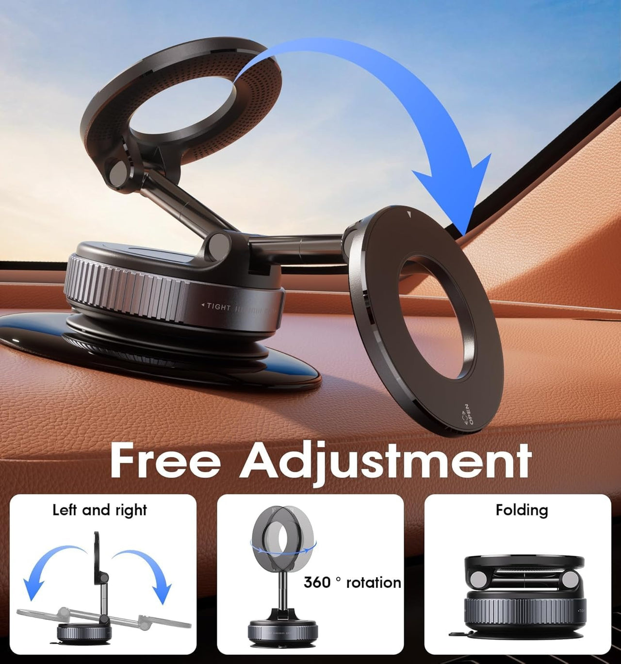 360° Magnetic Phone Holder for Car