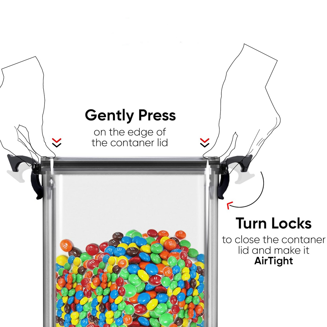 Premium Airtight Food Storage Containers – BPA Free, Leakproof, Stackable Kitchen Organizer Jars