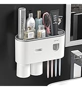 Automatic Toothbrush & Toothpaste Dispenser – Wall-Mounted Space-Saving Bathroom Organizer