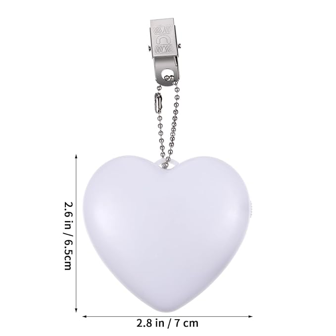 LED Heart Keychain Night Light
