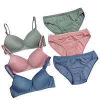 Women’s Pack of 3 Bra and Panty Set