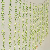 Artificial Leaf Vine LED String Lights (5 miters)  – Hanging Fairy Curtain Lights for Home & Festivals