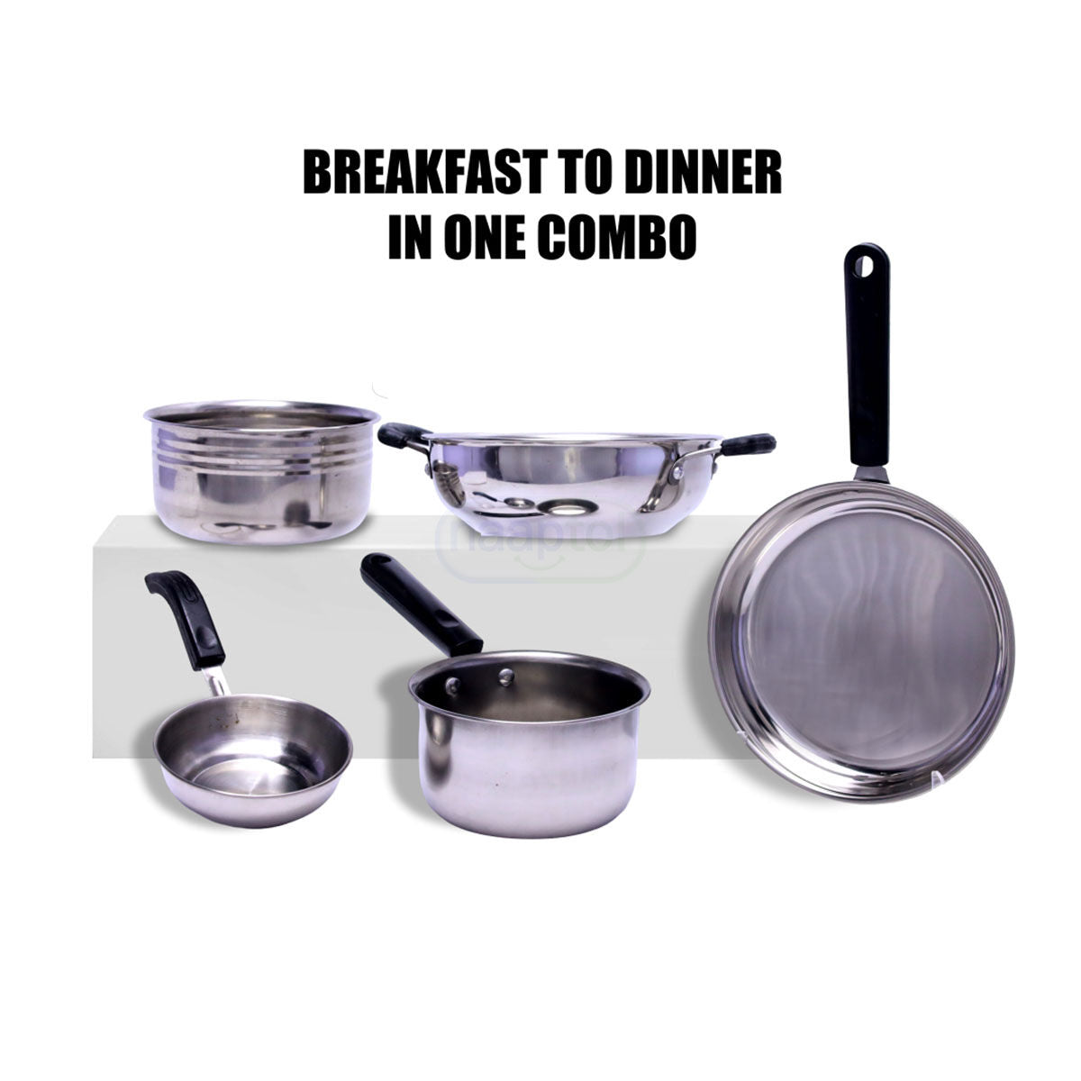 5 Pcs Induction Friendly Cookware Set