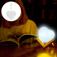 LED Heart Keychain Night Light