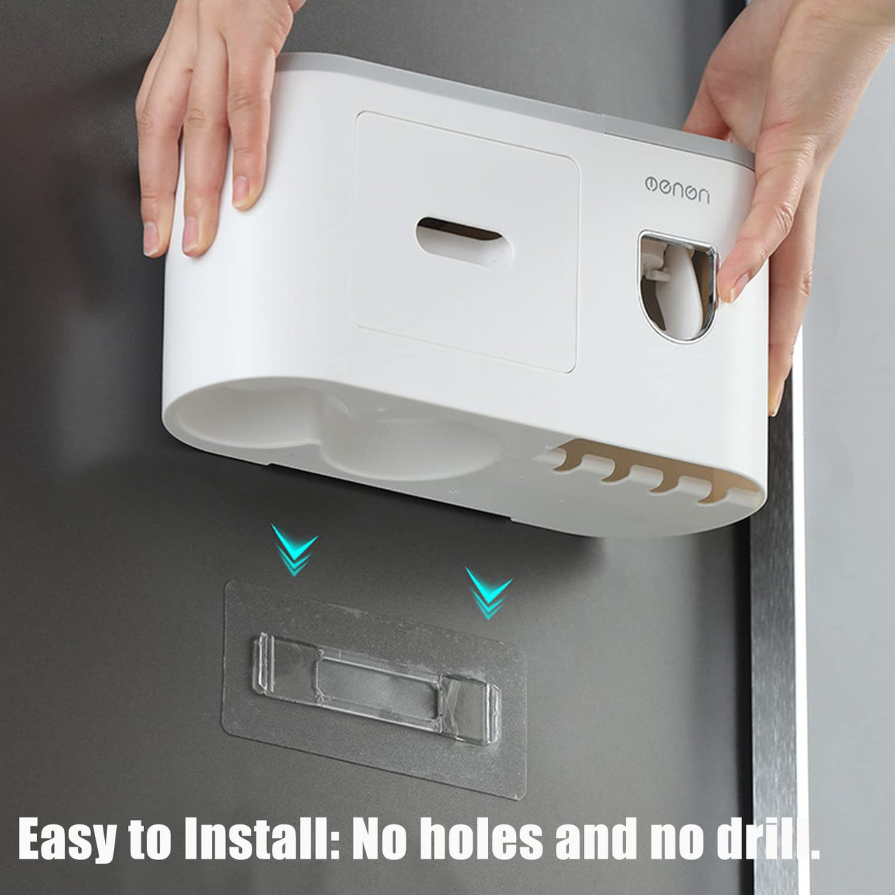 Automatic Toothbrush & Toothpaste Dispenser – Wall-Mounted Space-Saving Bathroom Organizer