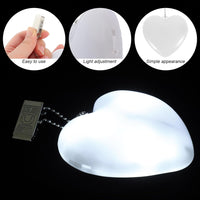 LED Heart Keychain Night Light