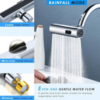 🚰 3-in-1 Waterfall Kitchen Faucet – Waterfall & 360° Rotation