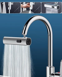 🚰 3-in-1 Waterfall Kitchen Faucet – Waterfall & 360° Rotation