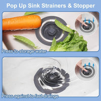 🍴 3-in-1 Kitchen Sink Drain Strainer