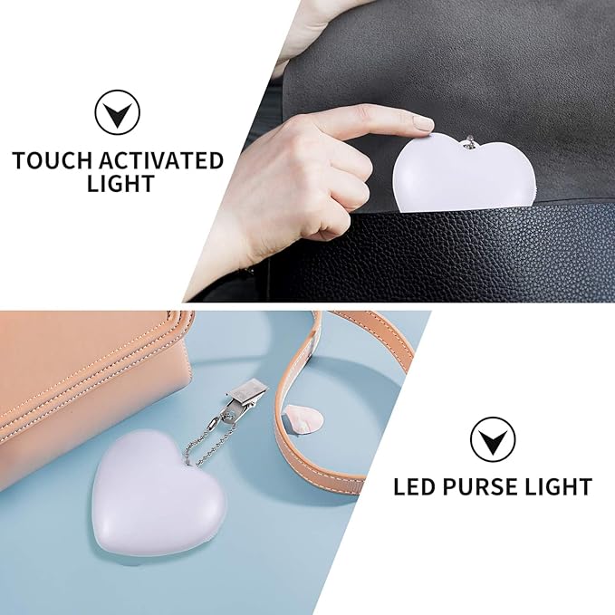 LED Heart Keychain Night Light