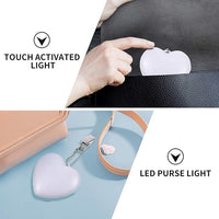 LED Heart Keychain Night Light