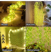 Artificial Leaf Vine LED String Lights (5 miters)  – Hanging Fairy Curtain Lights for Home & Festivals