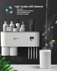 Automatic Toothbrush & Toothpaste Dispenser – Wall-Mounted Space-Saving Bathroom Organizer