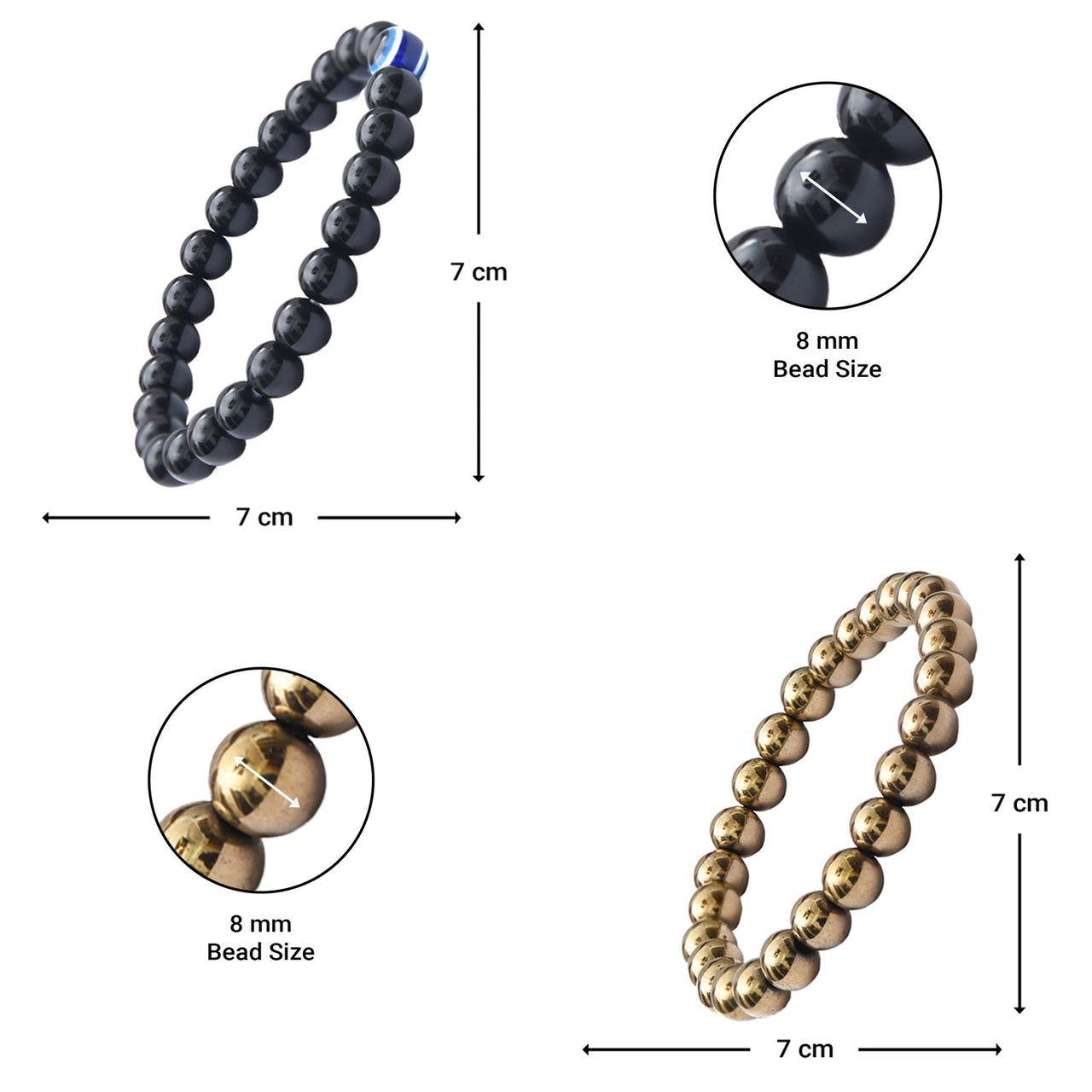 Richie  Combo – Wealth & Protection Dual Bracelet Set