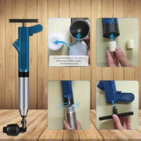 High-Pressure Air Drain Cleaner for Toilets, Sinks, and Pipe Blockage Removal