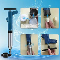 High-Pressure Air Drain Cleaner for Toilets, Sinks, and Pipe Blockage Removal