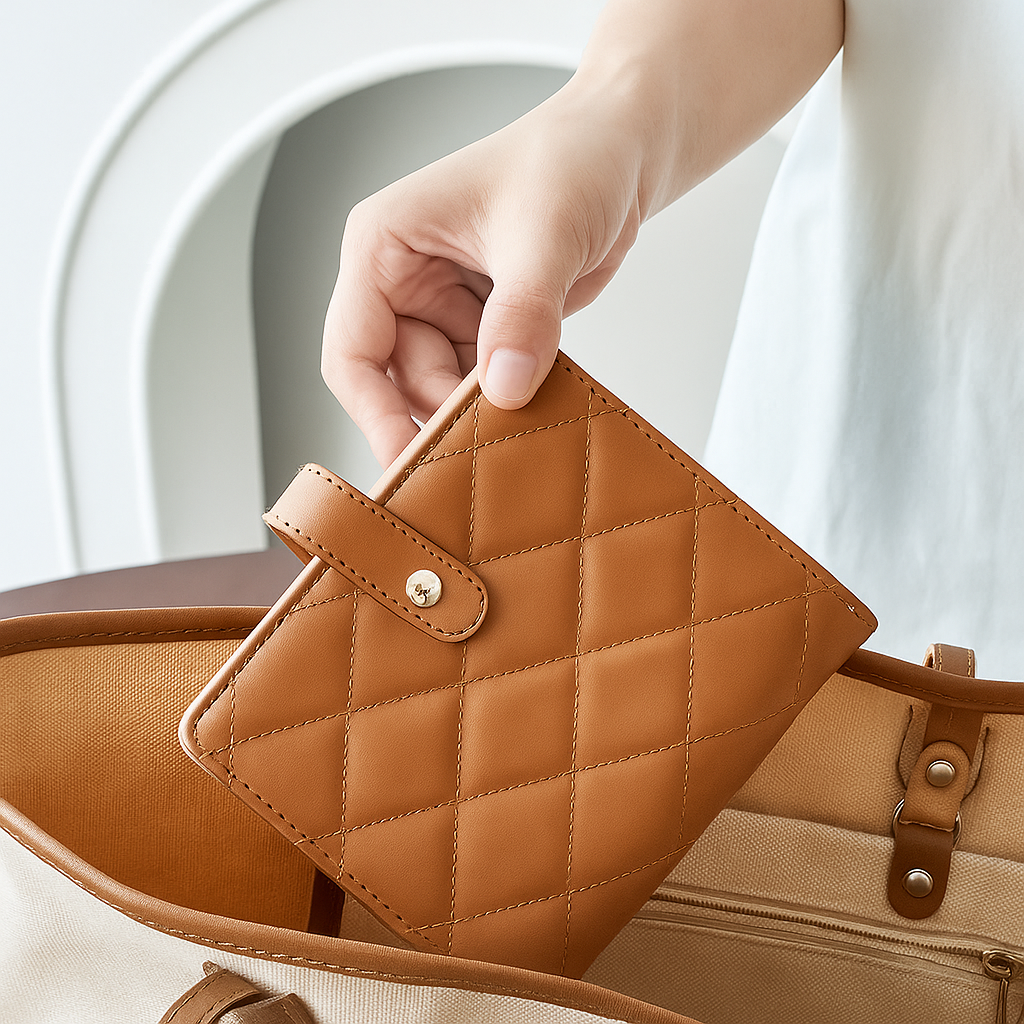 Velvet Zipper Jewelry Storage Book