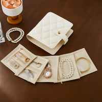 Velvet Zipper Jewelry Storage Book