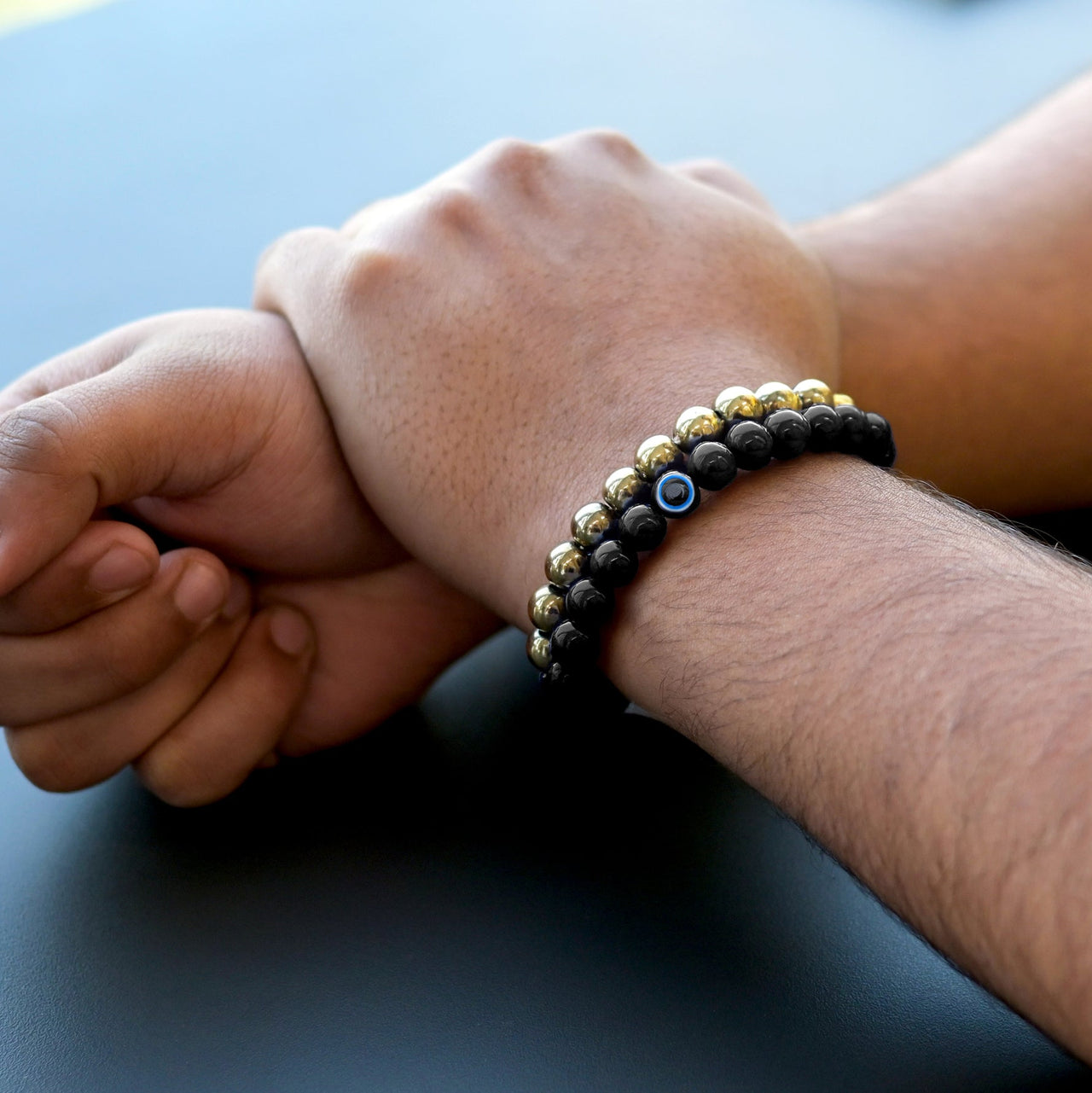 Richie  Combo – Wealth & Protection Dual Bracelet Set