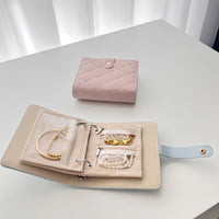 Velvet Zipper Jewelry Storage Book