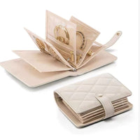 Velvet Zipper Jewelry Storage Book