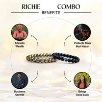 Richie  Combo – Wealth & Protection Dual Bracelet Set
