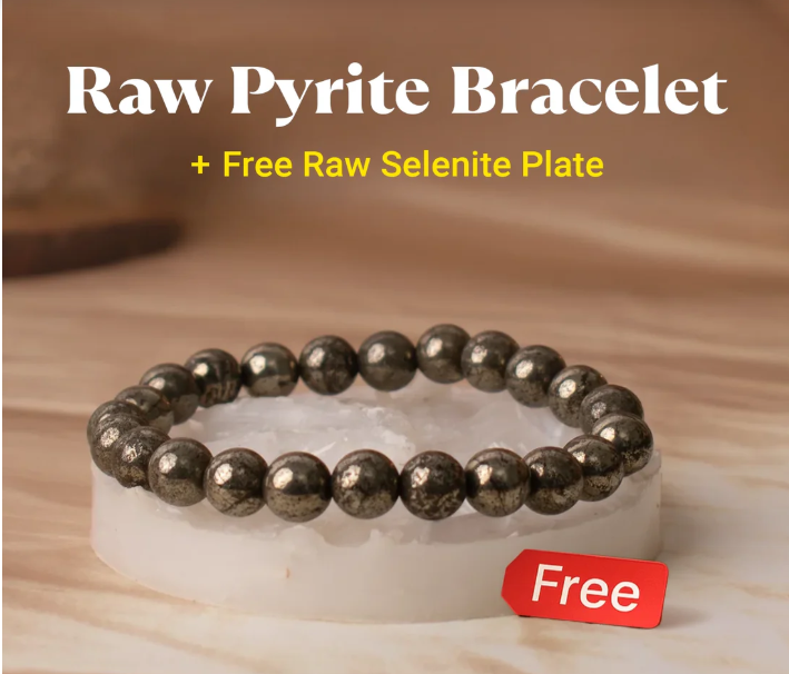 ✨ Raw Pyrite Bracelet – The Stone of Wealth, Confidence & Protection ✨