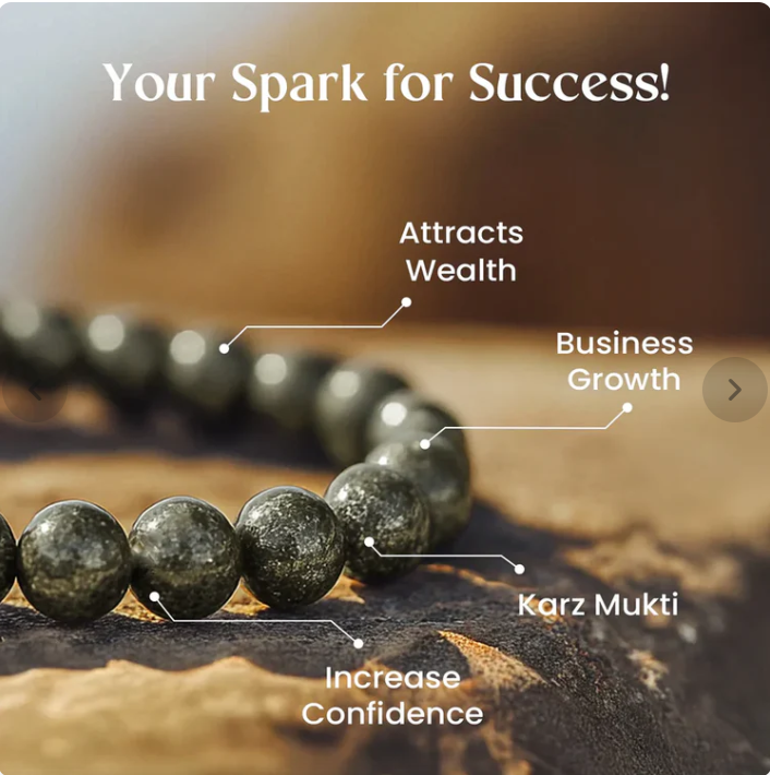 ✨ Raw Pyrite Bracelet – The Stone of Wealth, Confidence & Protection ✨