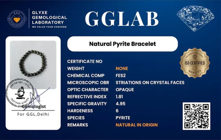 ✨ Raw Pyrite Bracelet – The Stone of Wealth, Confidence & Protection ✨