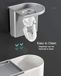 Automatic Toothbrush & Toothpaste Dispenser – Wall-Mounted Space-Saving Bathroom Organizer
