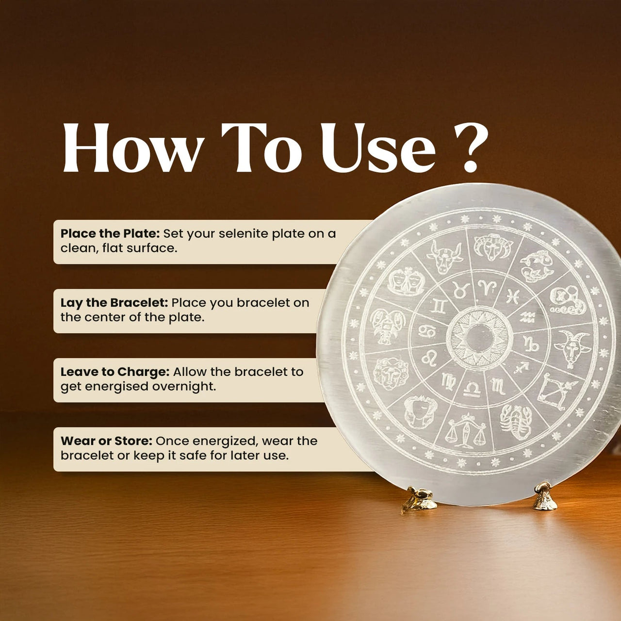 Authentic Selenite Charging Plate – Purifies, Recharges & Amplifies Energy