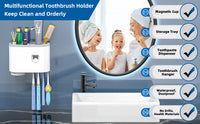 Automatic Toothbrush & Toothpaste Dispenser – Wall-Mounted Space-Saving Bathroom Organizer