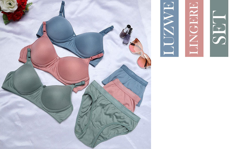 Women’s Pack of 3 Bra and Panty Set