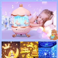 Rotating Cabin Projector Star Projector Night Light for Kids