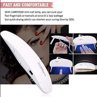 Mini Portable UV-LED Nail Lamp – USB Travel Nail Dryer with Foldable Stand for Gel Polish