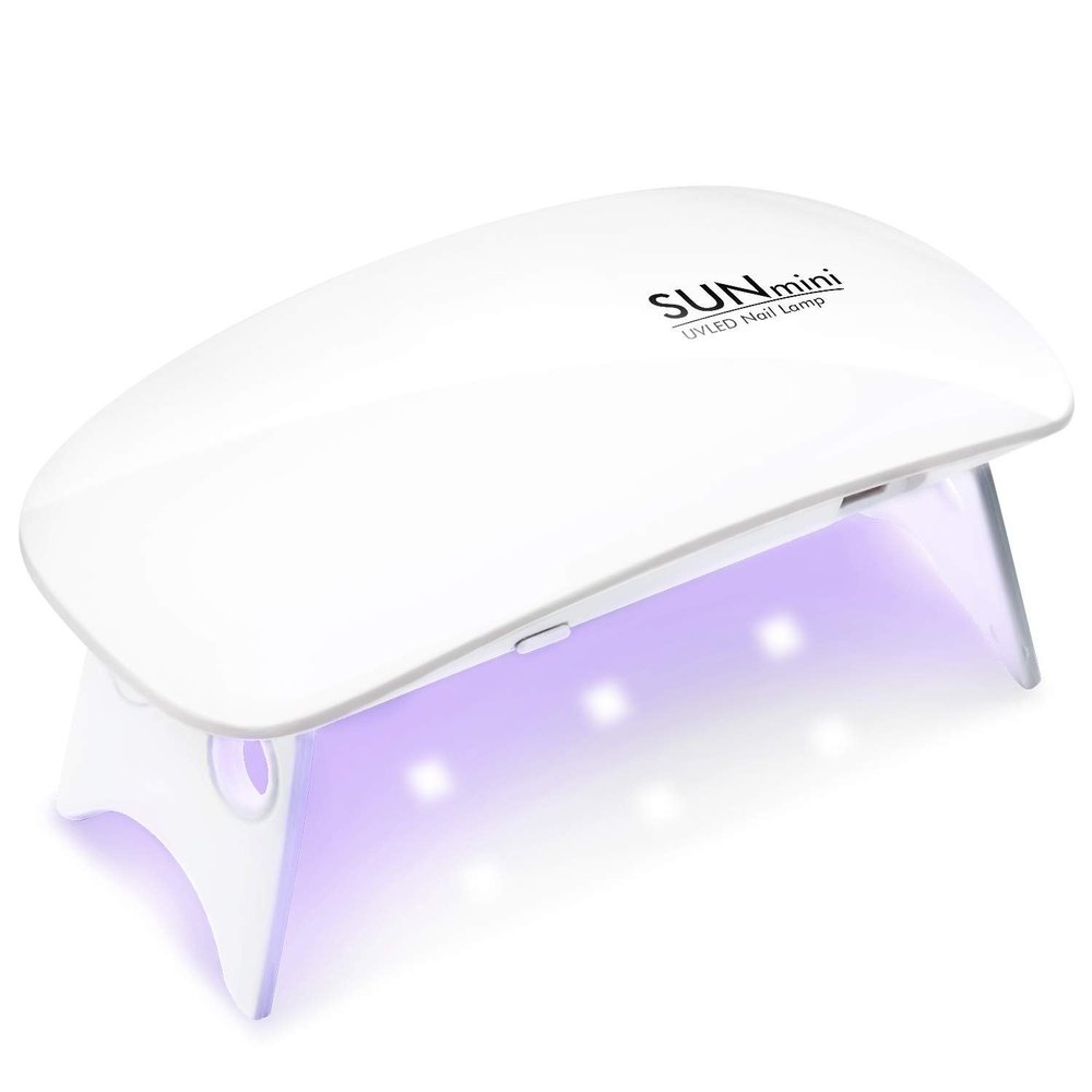 Mini Portable UV-LED Nail Lamp – USB Travel Nail Dryer with Foldable Stand for Gel Polish