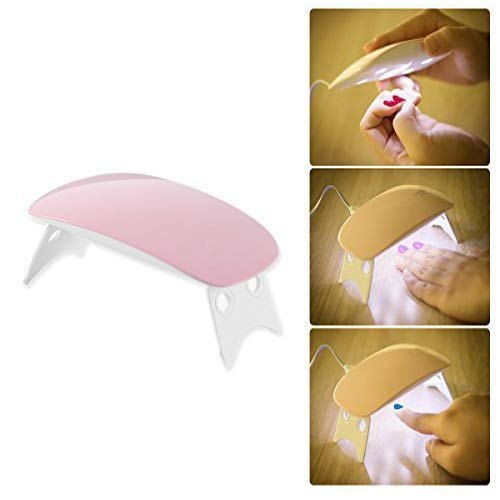 Mini Portable UV-LED Nail Lamp – USB Travel Nail Dryer with Foldable Stand for Gel Polish