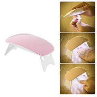 Mini Portable UV-LED Nail Lamp – USB Travel Nail Dryer with Foldable Stand for Gel Polish