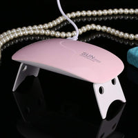 Mini Portable UV-LED Nail Lamp – USB Travel Nail Dryer with Foldable Stand for Gel Polish