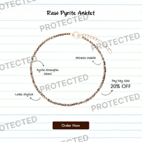 Raw Pyrite Anklet/Bracelet