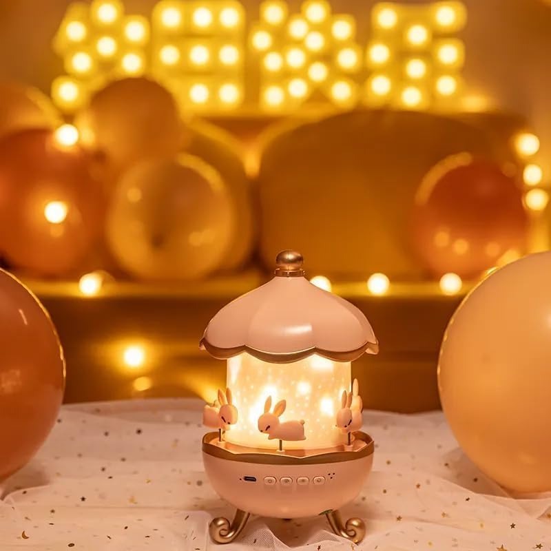 Rotating Cabin Projector Star Projector Night Light for Kids