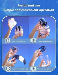 Rotating Cabin Projector Star Projector Night Light for Kids