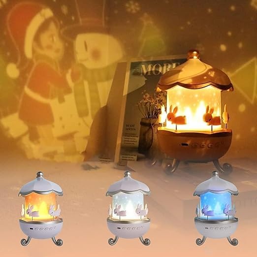 Rotating Cabin Projector Star Projector Night Light for Kids