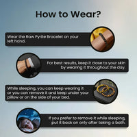 ✨ Raw Pyrite Crystal Bracelet & Anklet Combo – Energized for Success & Protection